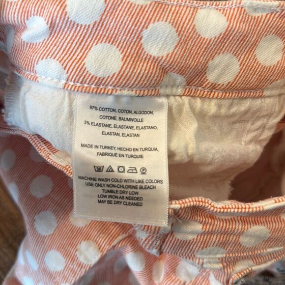 Anthropologie Pilcro the Leterpress polka dot high rise bootcut jeans 28 - Picture 7 of 14